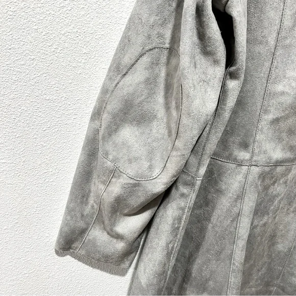 MAINPOL Faux Suede Mid Length Jacket - Picture 8 of 11